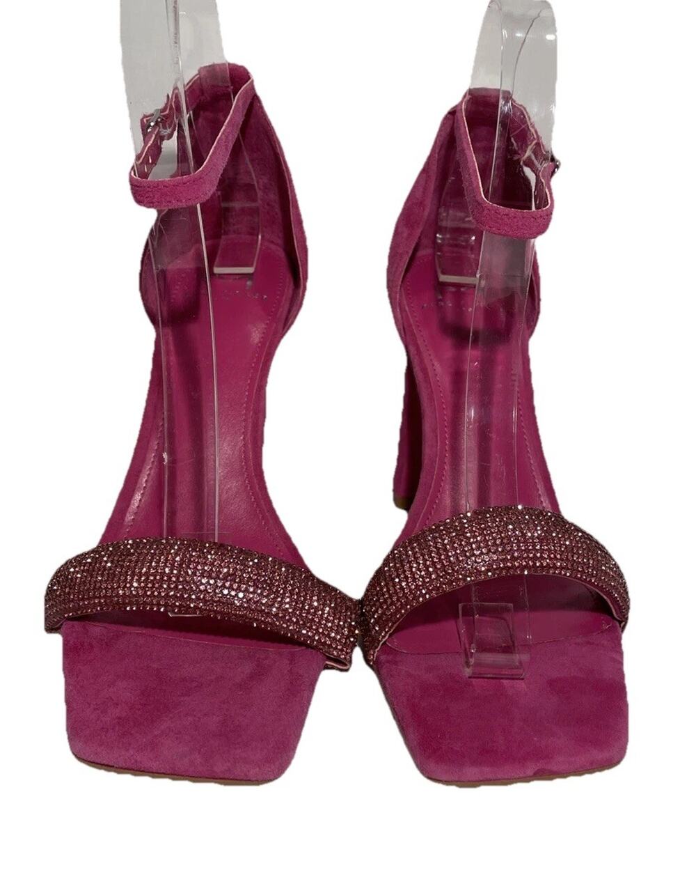 Marc Fisher Ltd. Angelo Magenta Sandal Sz 7.5M Rhinestone Embellishment